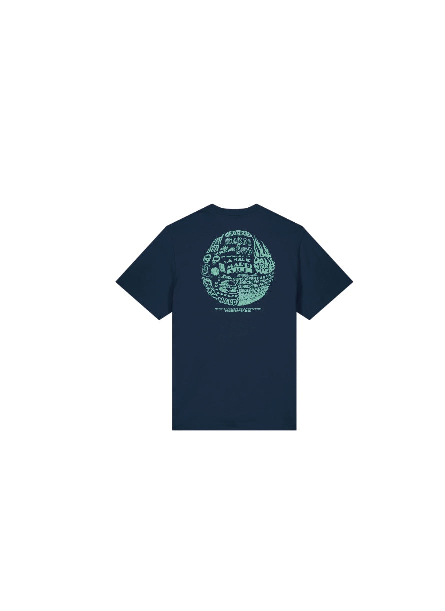GRAPHIC Tee Shirt - Navy/Green Water