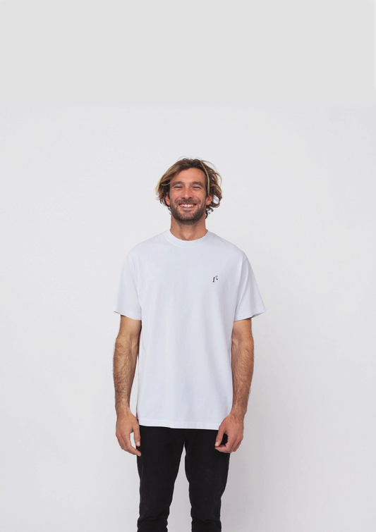 Fisher Man Relaxed Tee Shirt - White